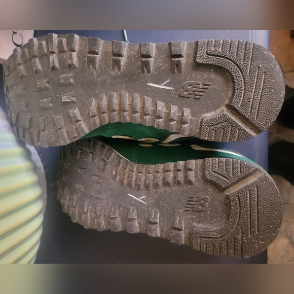 New Balance 574 Marsh Green New Spruce Sneakers - Picture 7 of 8